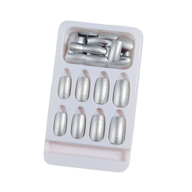 Shimmering Metallic Press-On Nail Set Bowlift