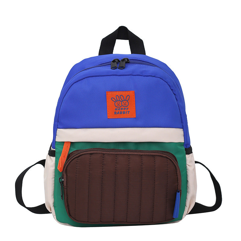 Color-Block Casual Backpack Bowlift