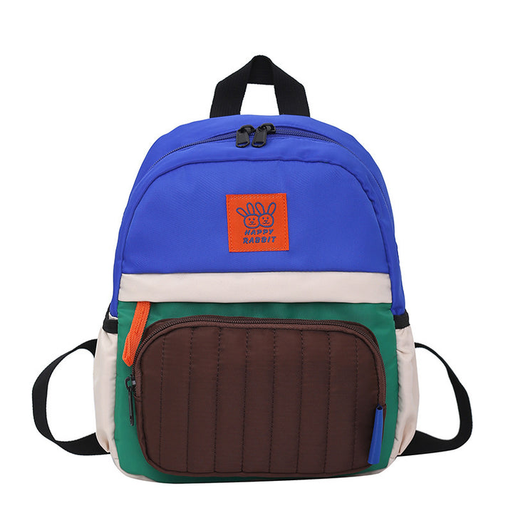 Color-Block Casual Backpack Bowlift