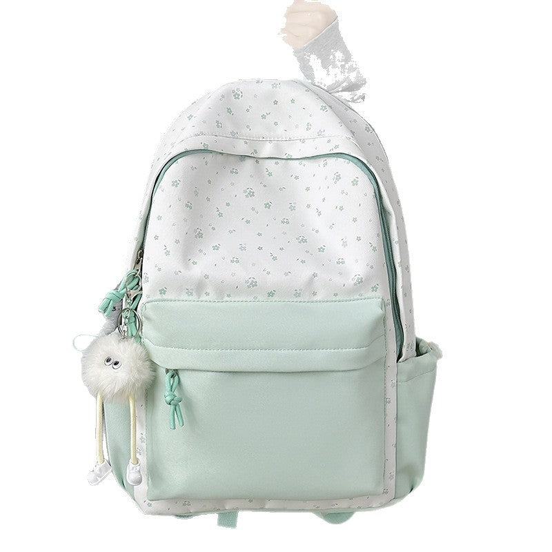 Mini backpack with floral design and practical organizer compartments Bowlift