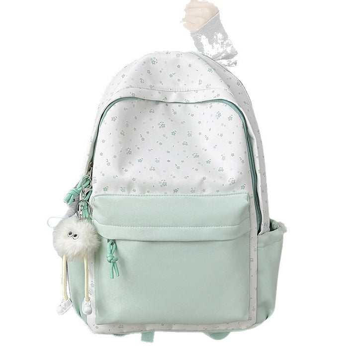 Mini backpack with floral design and practical organizer compartments Bowlift
