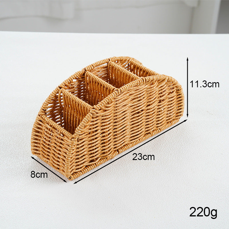 Woven Multi-Compartment Storage Caddy Bowlift
