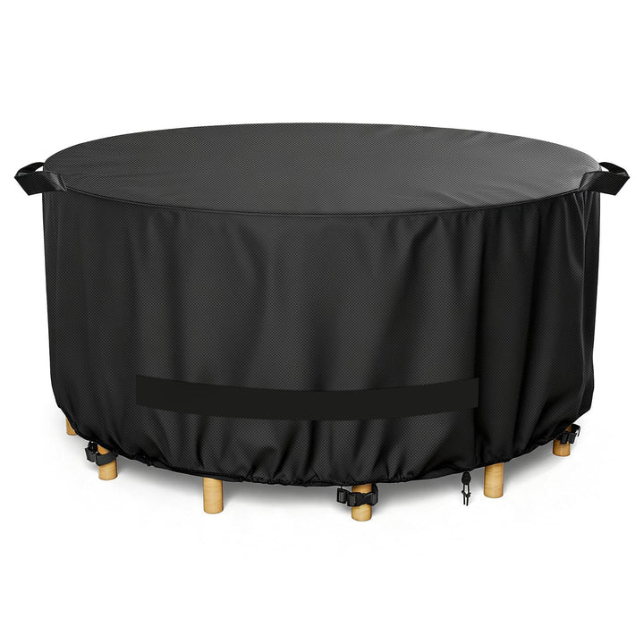 Protective cover for round garden tables with breathable material Bowlift