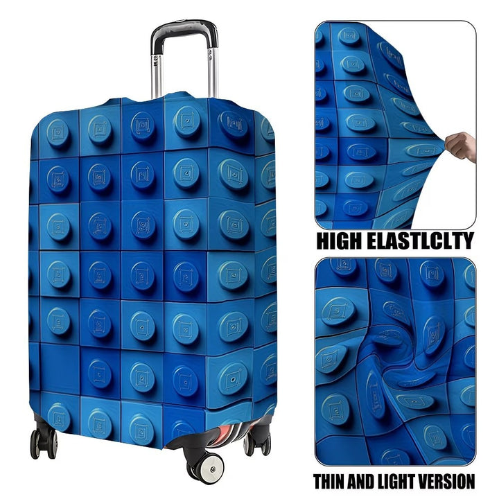 Unisex non-elastic suitcase cover with three-dimensional nub structure and non-slip inner fastening Bowlift