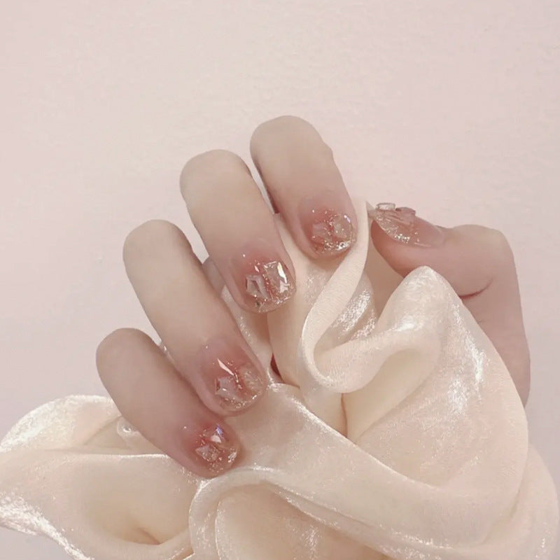 Decorative Glitter Press-On Nail Tips Bowlift