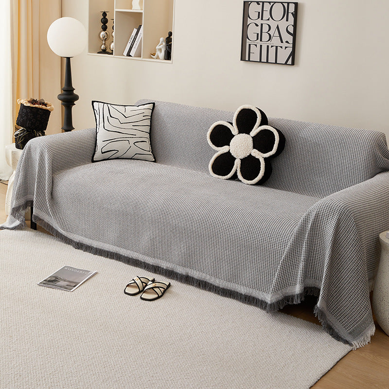 Textured Woven Throw Blanket