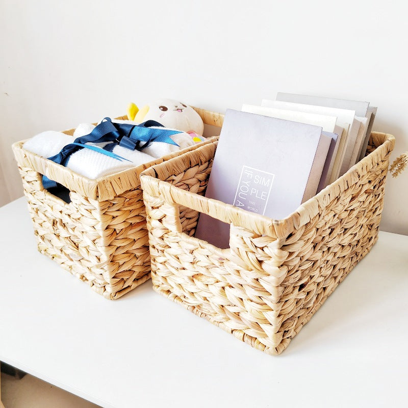 Handwoven Natural Fiber Storage Tray Bowlift