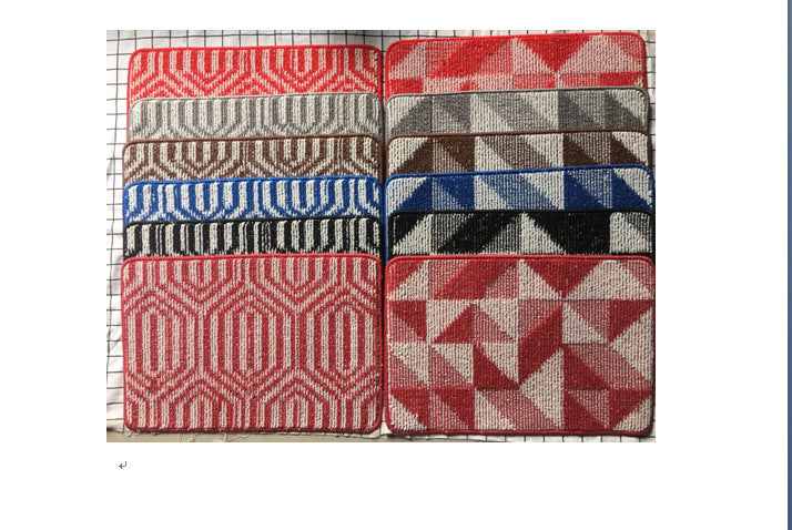 Geometric Print Anti-Slip Bath Mat Bowlift