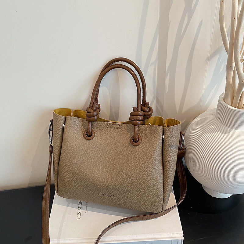 WoElegant Textured Handheld Tote Bag Bowlift