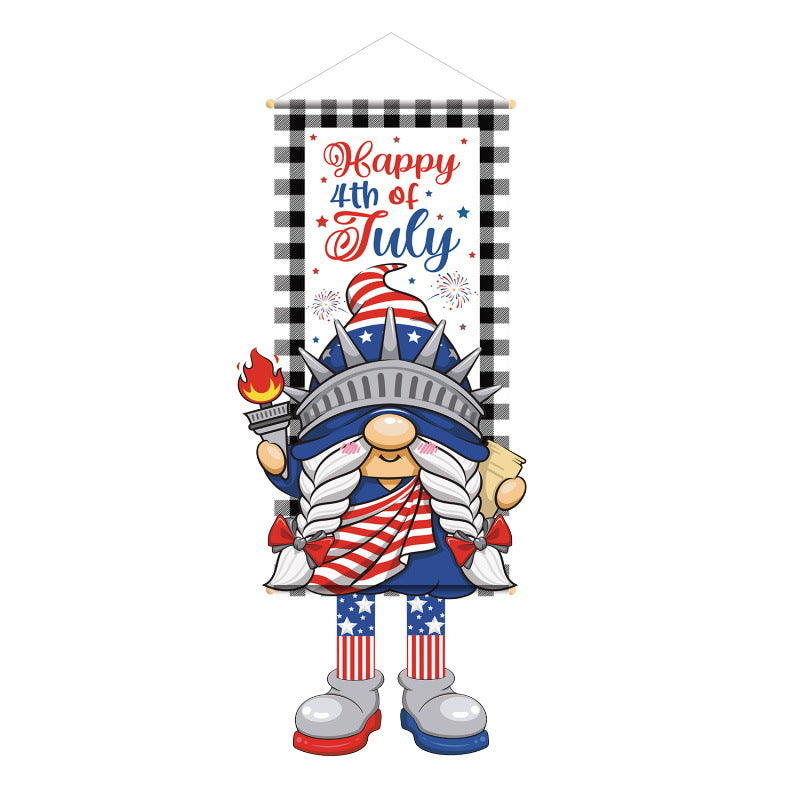 Unisex nan patriotic door banner with Uncle Sam motif Bowlift