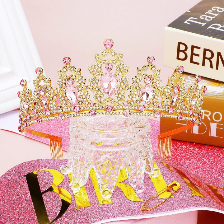 Women's black embellished tiara with elegant design Bowlift