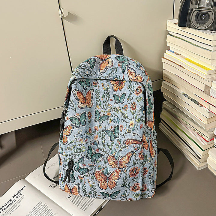 Floral Patterned Backpack