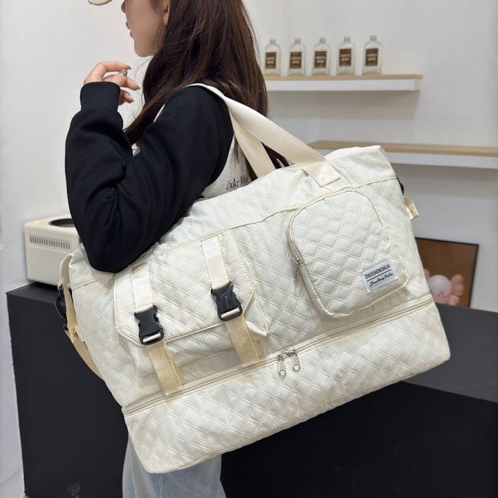 Premium Quilted Weekend Duffel Bag