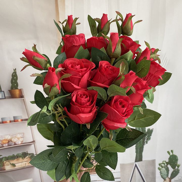 Realistic Velvet Rose Bouquet