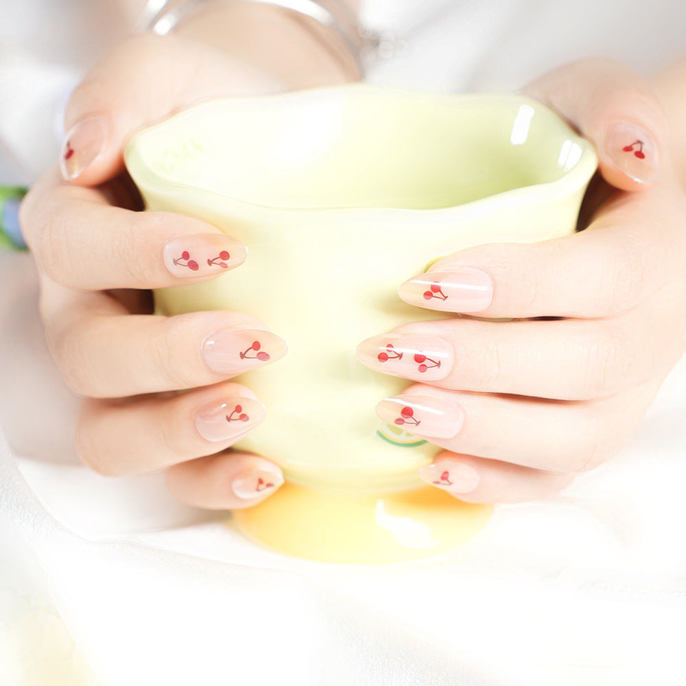 Artistic Cherry Blossom Press-On Nail Set Bowlift