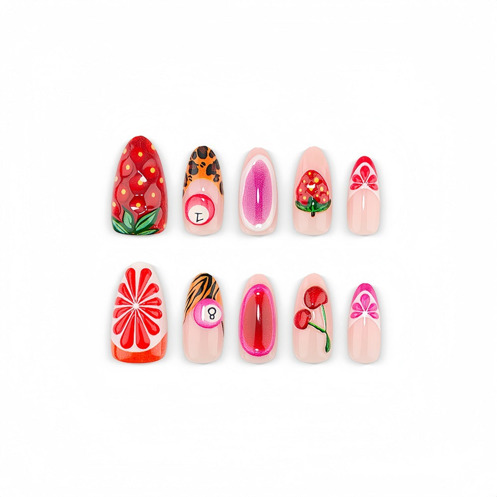 Artificial nail set with fruit motifs Bowlift