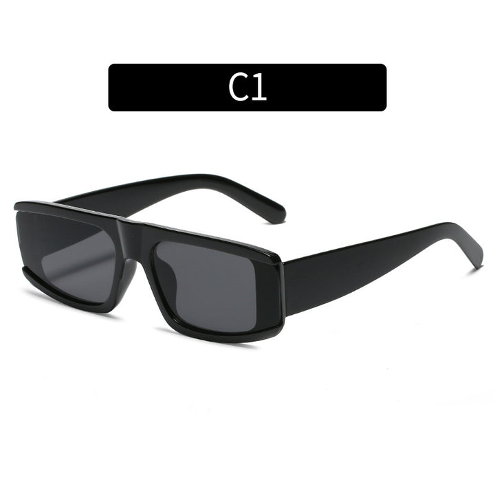 Bold Rectangular Frame Sunglasses