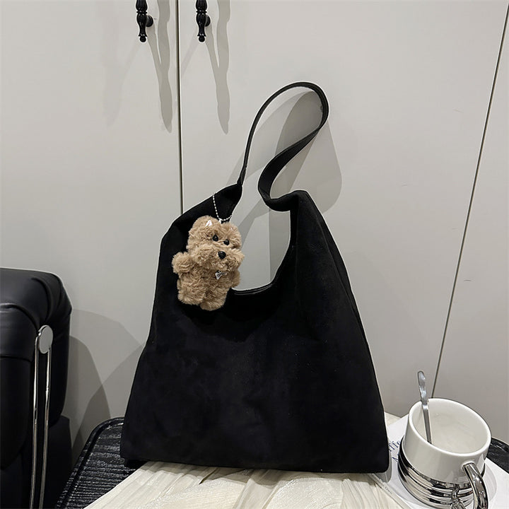 Suede Slouchy Hobo Bag Bowlift