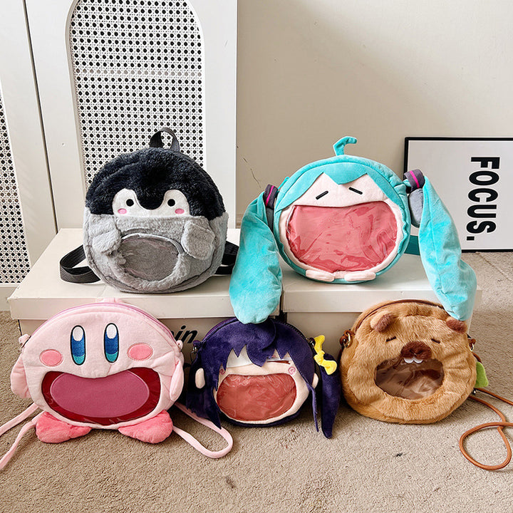 Plush Backpack in Penguin Design Bowlift