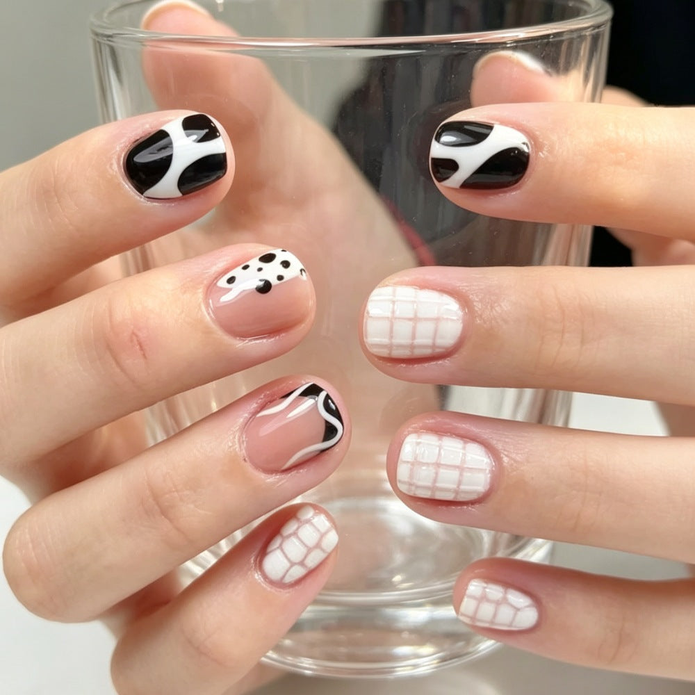 Artistic Abstract Press-On Nail Set Bowlift