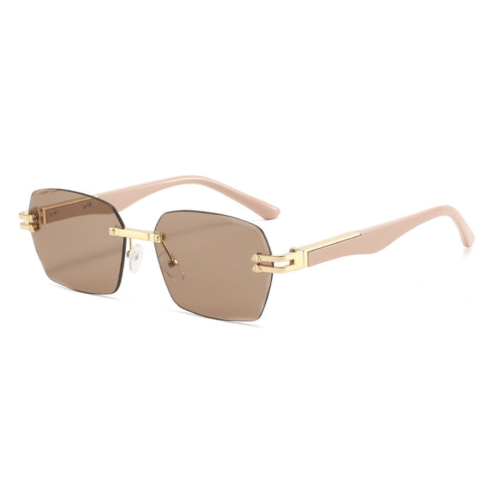 Men's Elegant Square Sunglasses with Wooden Temples Bowlift