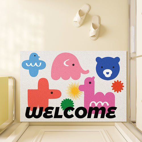 Unisex Playful Illustrated Welcome Mat Bowlift
