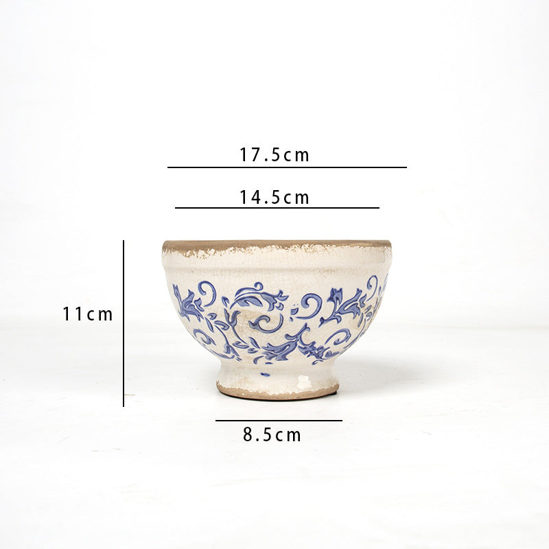 Floral Ceramic Planter Bowlift