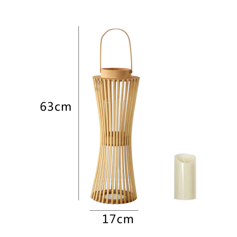 Elegant lantern made of woven wood Bowlift