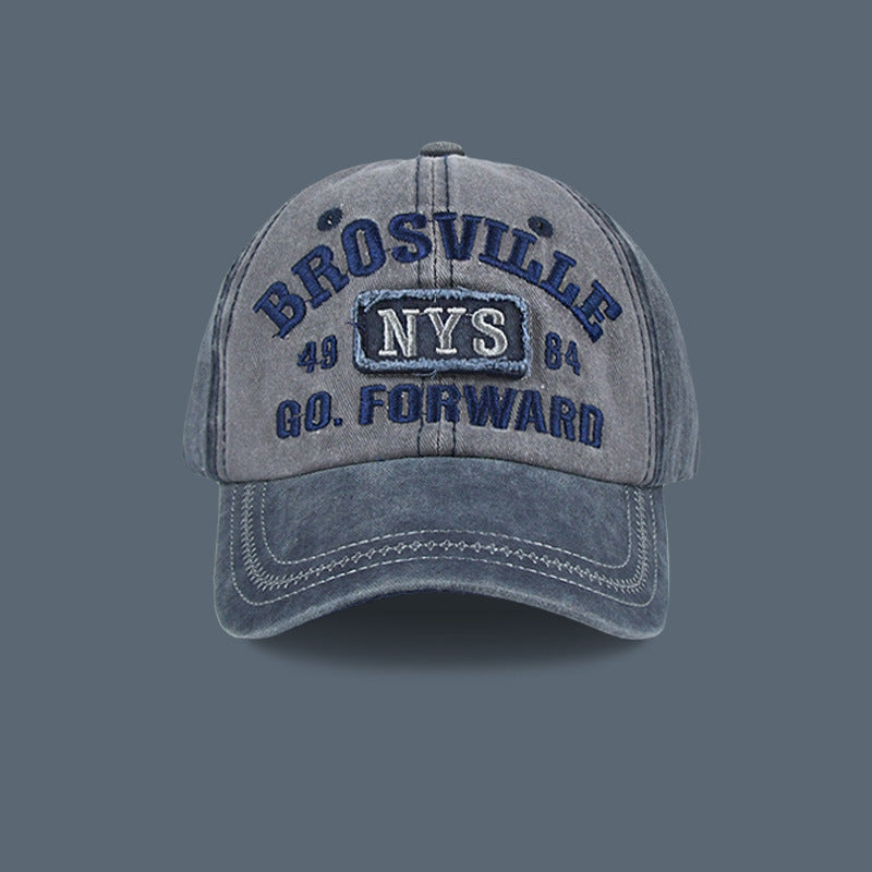 Vintage-Inspired Distressed Baseball Cap