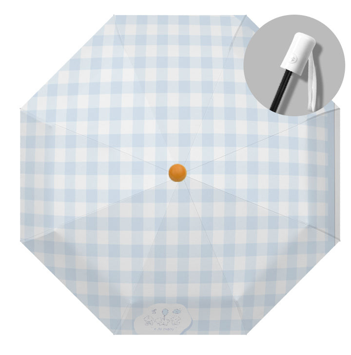 Ladies Automatic Folding Umbrella with Playful Dog Design Bowlift