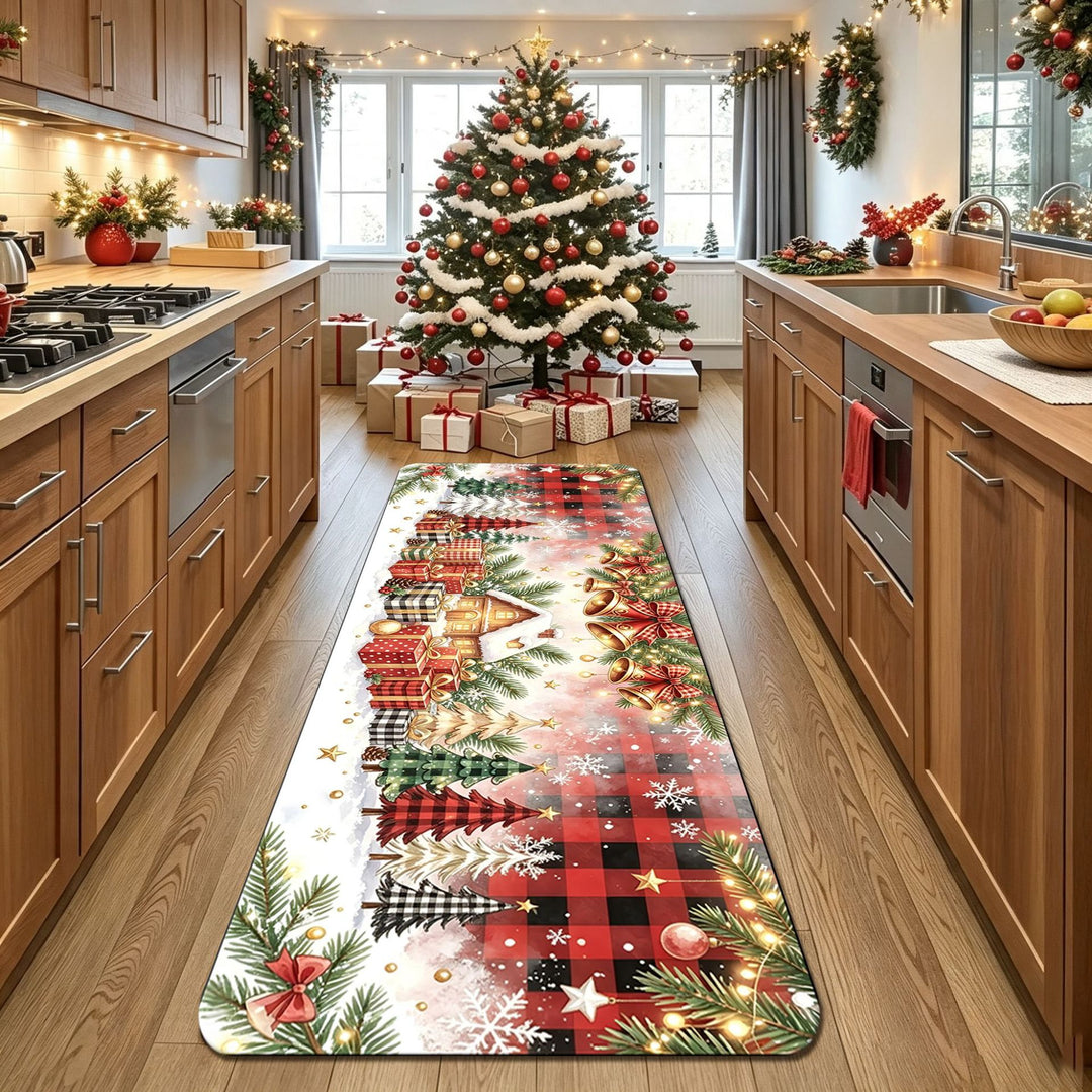 Decorative Christmas Kitchen Runner Mat