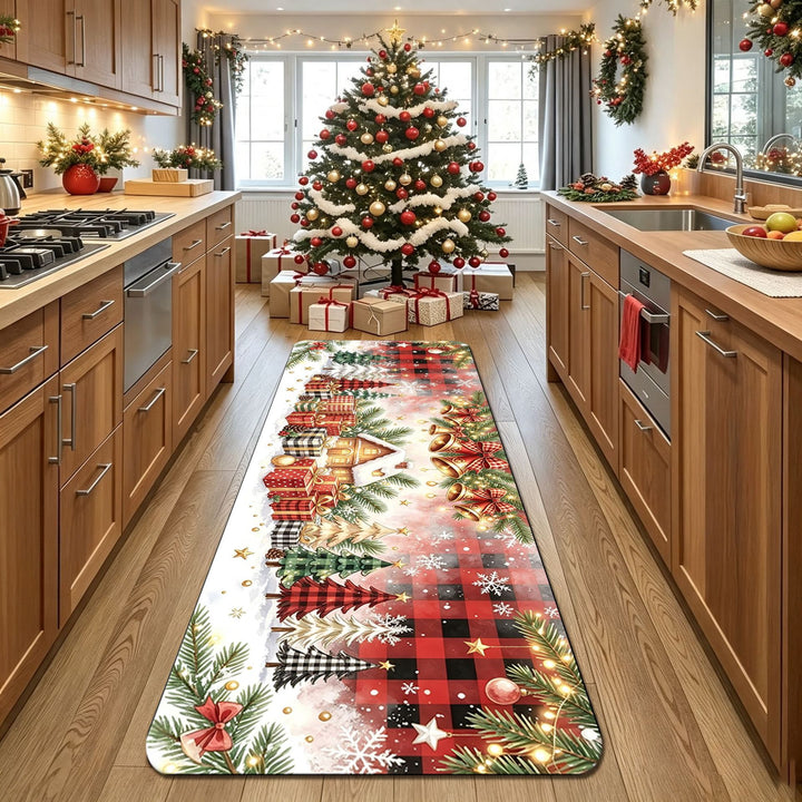 Decorative Christmas Kitchen Runner Mat