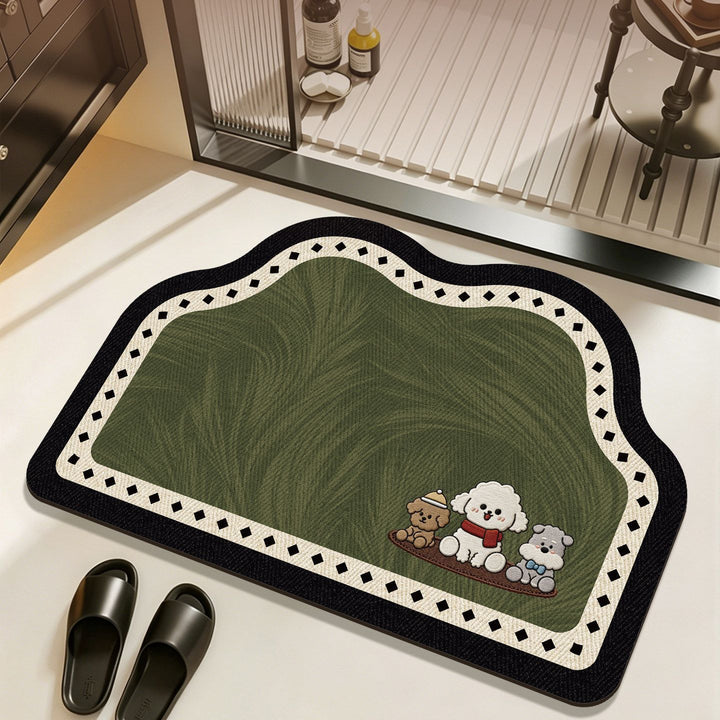 Playful Animal-Themed Bathroom Mat Bowlift