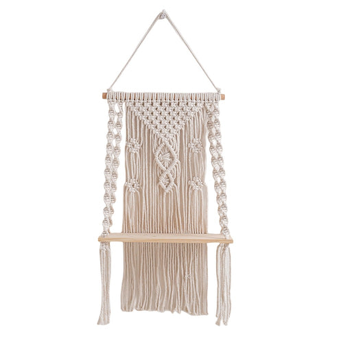 Decorative Macramé Wall Hanging Shelf Bowlift