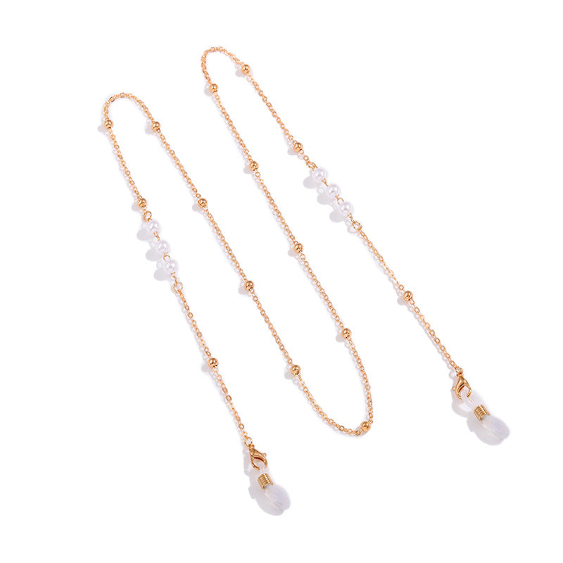 Elegant Pearl Eyewear Holder Chain Bowlift