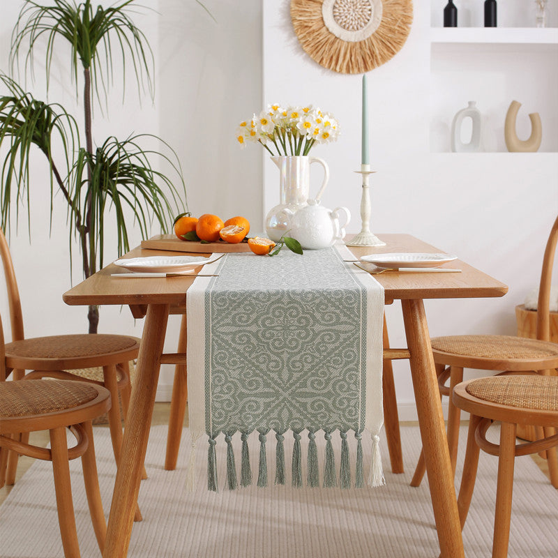 Ornate Fringe Table Runner