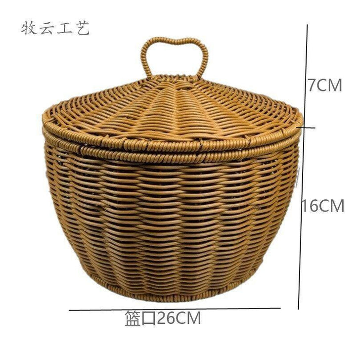 Decorative Woven Storage Container Bowlift