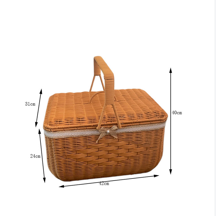 Natural Woven Market Basket Bowlift