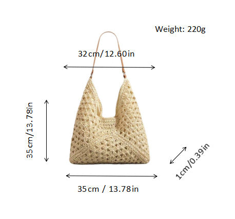 Hand-knotted shoulder bag Bowlift