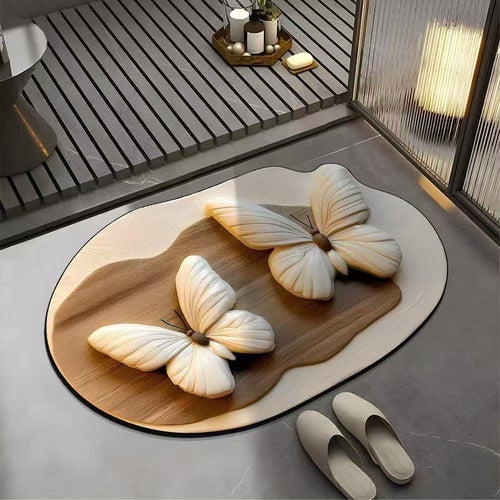 Butterfly-Shaped Bath Mat