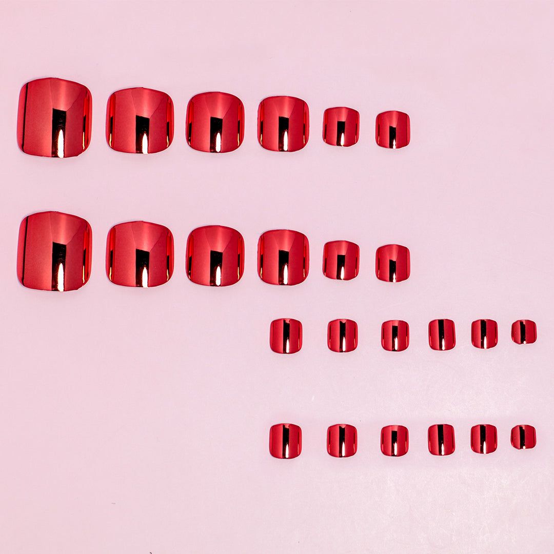 Premium Reflective Press-On Nails Bowlift