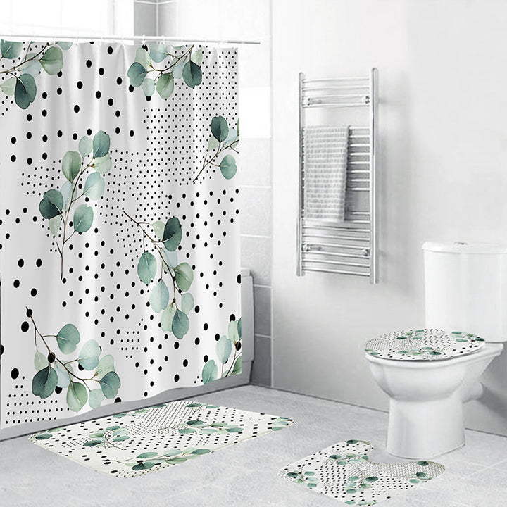 Tropical Plant Bathroom Set Bowlift