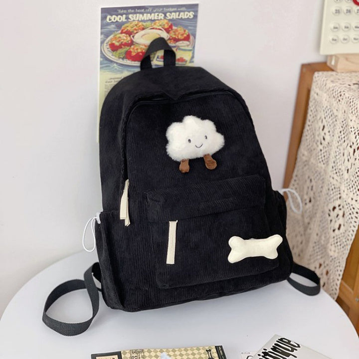 Cartoon-Themed Plush Backpack
