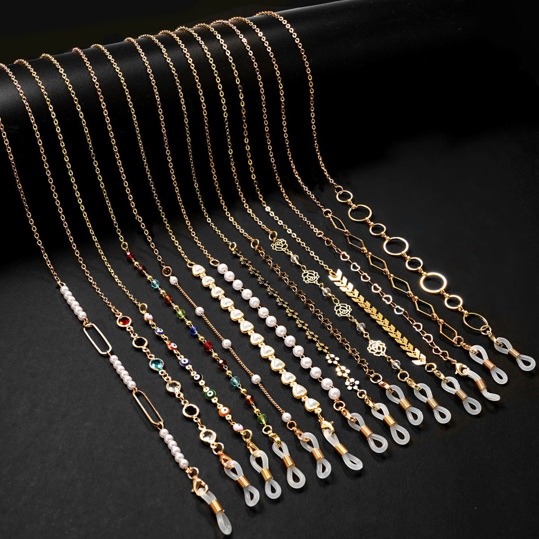 Multifunctional Beaded Eyewear Chain Bowlift