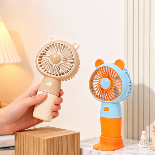 Women Portable Hand Fan in Cute Bear Design Bowlift