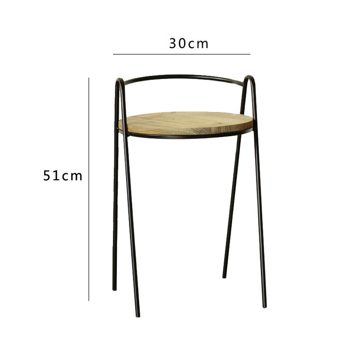 More modern stool with wooden seat Bowlift