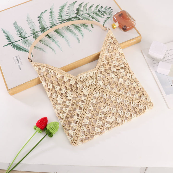 Hand-knotted Macrame Shoulder Bag Bowlift