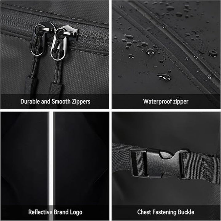 Motorcycle backpack with Reflective Safety Details Bowlift