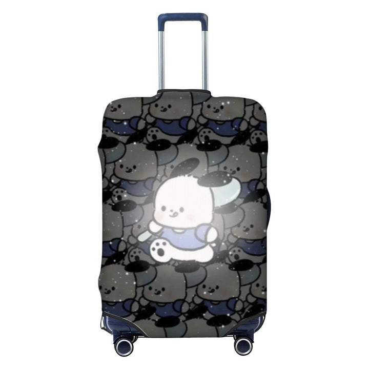 Women Hard Shell Suitcase with Trendy Surf and Palm Design Bowlift
