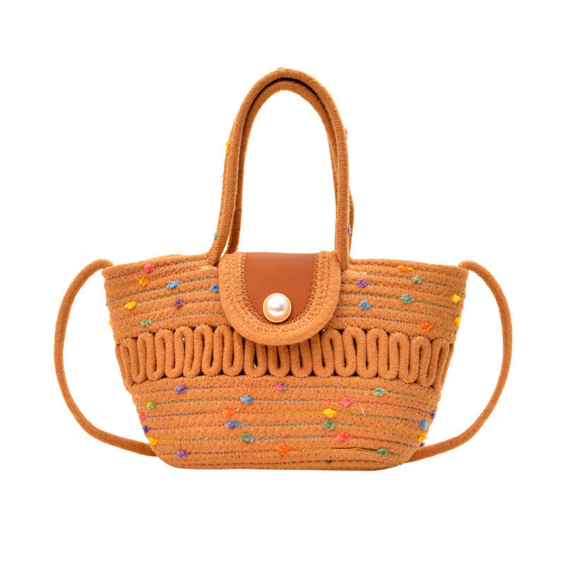 WoCharming Woven Mini Tote Bag Bowlift